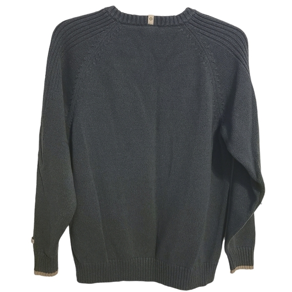 Columbia | Men's Cozy Gray V-Neck Knit and Ribbed Sweater (Size Large) - Picture 13 of 13